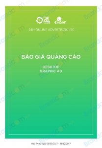 Báo giá quảng cáo banner trên 24h.com.vn