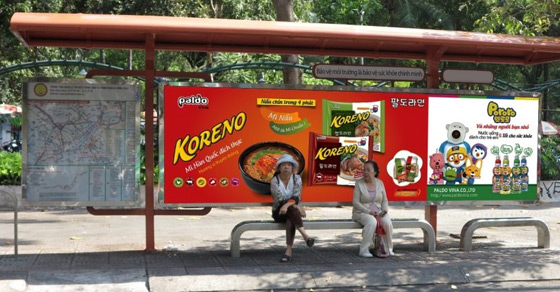 Bảng giá quảng cáo tại nhà chờ xe Bus Hà Nội