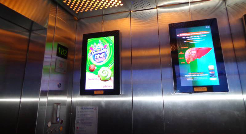 Quảng cáo Frame Media trong thang máy